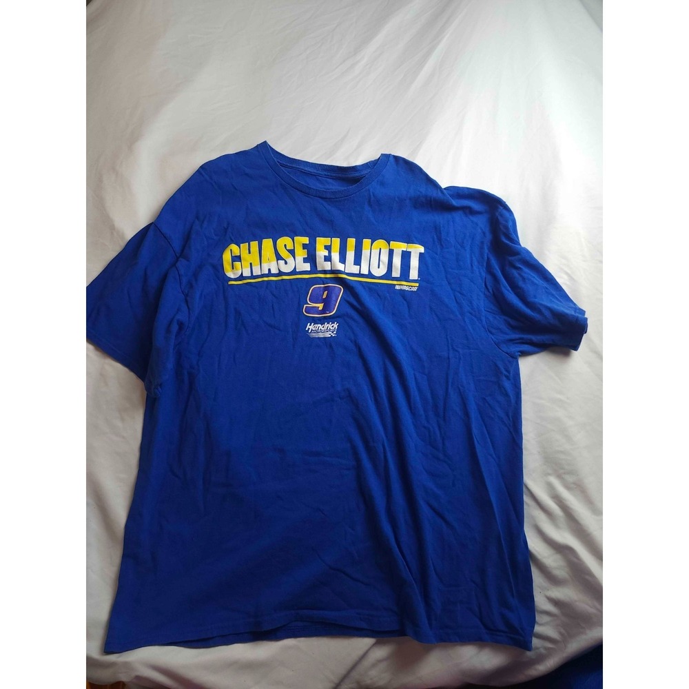 Chase Elliott Hendrick Motorsports Team Collection Shirt‎ Mens 2XL Blue NASCAR